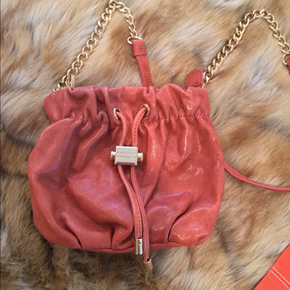 Badgley Mischka burnt orange crossbody bag
